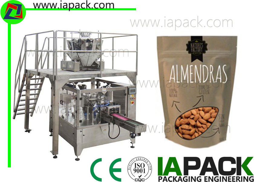 Nut-Beutel-Korn-Verpackungsmaschine-Form-Fülldichtungs-Verpackung der Nüsse-110g