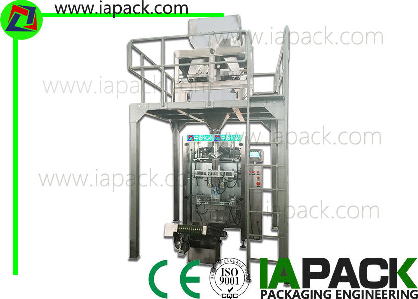 Sistema di servo automatico di pesatura di 6 KW 0.6 MPa Granule della macchina imballatrice del PLC