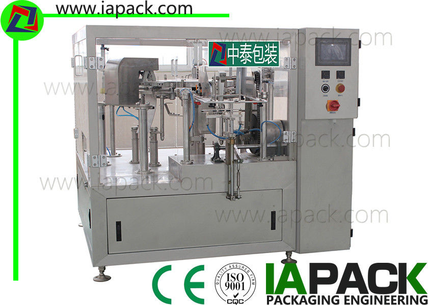 Automatic Premade Pouch Packing Machine 220V With Inverter Motor