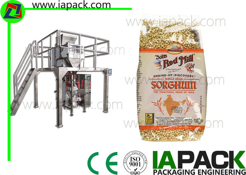 Punch Grain Packaging Machine 1500 Watt automatisch met multiheadweger
