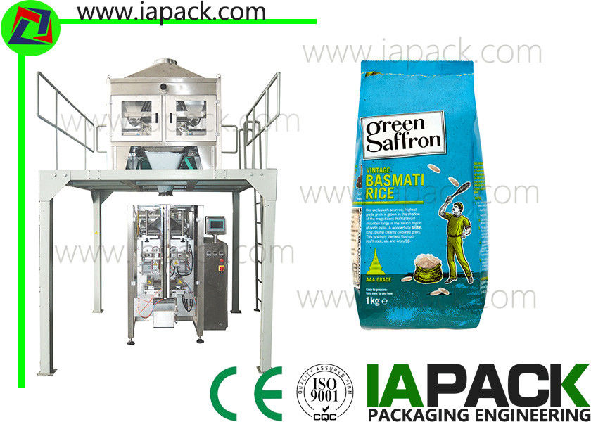 Rice Automatic Pouch Packing Machine For Food , Auto Bagging Machines