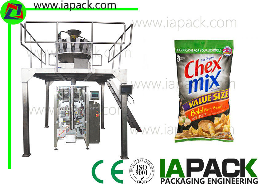 Otomatik gıda paketleme makinesi aperatifler paketleme makinesi için yastık çanta körüklü çanta