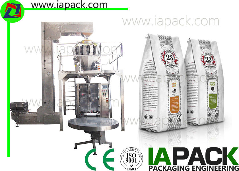 stabilo bag vffs packing machine for coffee beans quad seal stabilo bagger